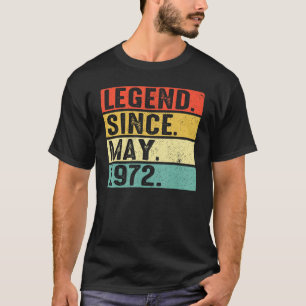 T-shirt 50 ans de légende depuis mai 1972 50e anniversaire