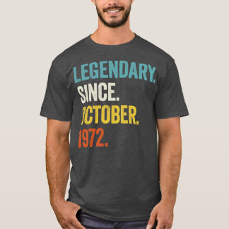 T-shirt 50 ans de légende depuis octobre 1972 50e Bir