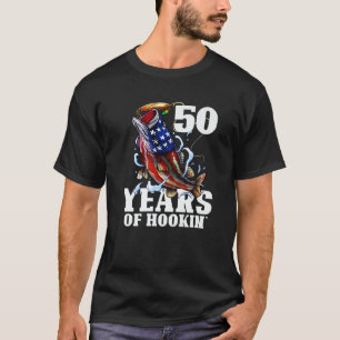 T-shirt 50 Ans De Pêche De La Basse Américaine De Hookin