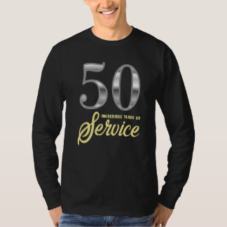 T-shirt 50 Ans De Service 50E Anniversaire De L'Employé Av