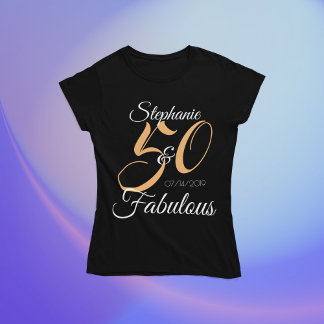 T-shirt 50 ans et Fabuleux Rose Fête d'Anniversaire Person