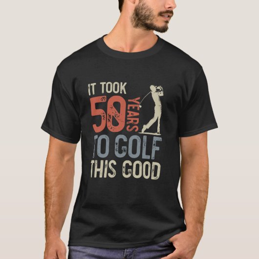 T-shirt 50 ans Golfing Golf 50e anniversaire Funn (Devant)