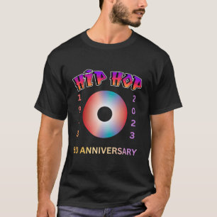 T-shirt 50 Ans Hip hop Vinyl Retro 50E Anniversaire Hip