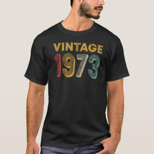T-shirt 50 ans Retro Vintage 1973 50e anniversaire