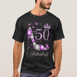 T-shirt 50 ans vieux et fabuleux 50e anniversaire talon ha