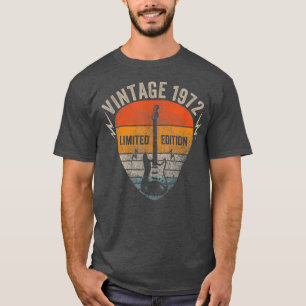 T-shirt 50 ans Vintage 1972 Limited Edition 50th Bir