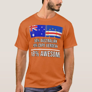 T-shirt 50 Australien 50 Cap-Verdien 100 Cadeau génial pou