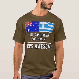 T-shirt 50 Australien 50 Grec 100 Cadeau fantastique pour 