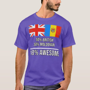 T-shirt 50 Britannique 50 Moldave 100 Cadeau fantastique p