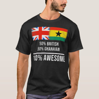 T-shirt 50 Britanniques 50 Ghanéens 100 Cadeaux fantastiqu