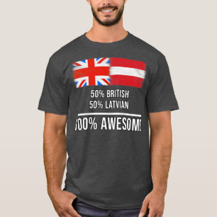 T-shirt 50 British 50 Letton 100 Cadeau fantastique pour l