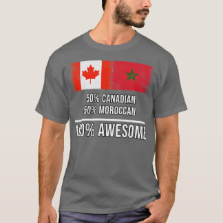 T-shirt 50 Canadiens 50 Marocains 100 Cadeau fantastique p