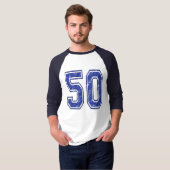 T-shirt 50 coutume Jersey (Devant entier)