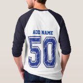 T-shirt 50 coutume Jersey (Dos)