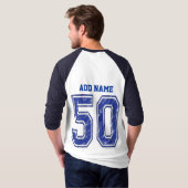 T-shirt 50 coutume Jersey (Dos entier)
