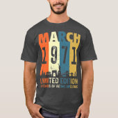 T-shirt 50 Edition limitée réalisée en mars 1971 50e (Devant)