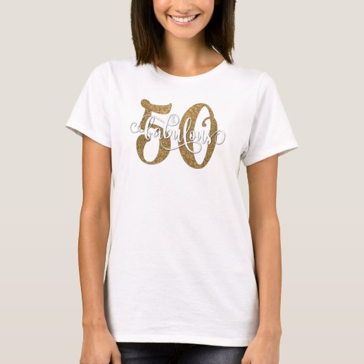 T-shirt 50 et anniversaire fabuleux de parties (Devant)