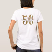 T-shirt 50 et anniversaire fabuleux de parties (Dos)