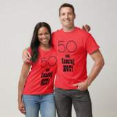 T-shirt 50 et cinquantième conception de citation (Unisexe)