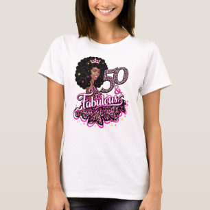 T-shirt 50 et fabuleux. 50e anniversaire