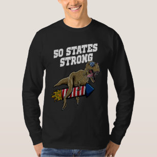 T-shirt 50 États forts Patriotique Américain Patriotisme É