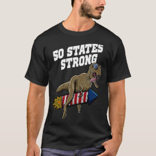 T-shirt 50 États Patriotisme américain fort Patriotisme US