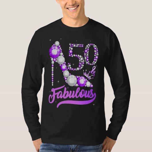 T-shirt 50 & Fabuleux 50 ans 50e anniversaire Diamant C (Devant)