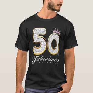 T-shirt 50 & Fabuleux 50 ans 50e anniversaire Diamant C