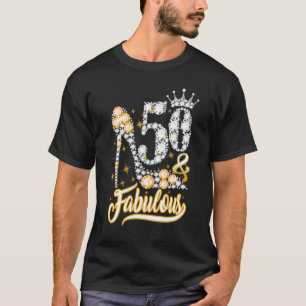 T-shirt 50 & Fabuleux 50 Ans 50e Anniversaire Diamond S