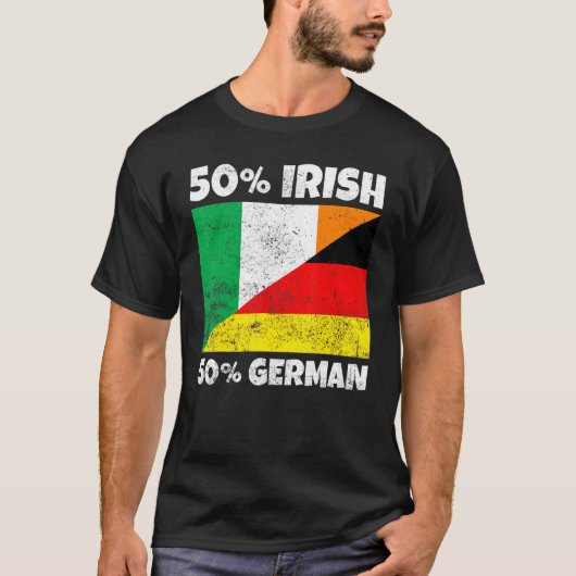T-shirt 50 Irlandais 50 Allemand Irlandais (Devant)