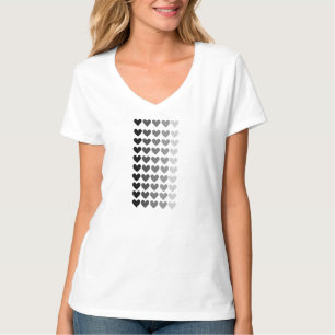 T-shirt 50 nuances des formes grises de coeur