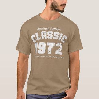 T-shirt 50 Year Old Gift Vintage Classic Car 1972 50th Bir