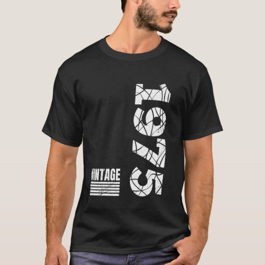 T-shirt 50e anniversaire 1975 50e fête d'anniversaire Anni (Devant)