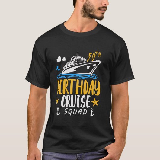 T-shirt 50e Anniversaire Cadeaux de croisière 2024 Parcour (Devant)