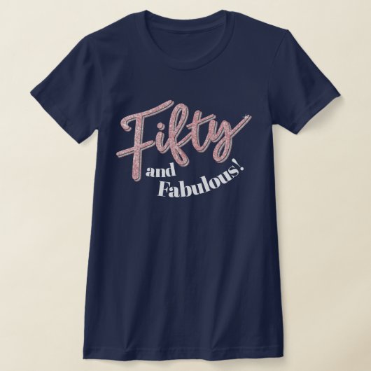 T-shirt 50e anniversaire cinquante et fabuleux art de la p (Poser)