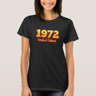 T-shirt 50e anniversaire Dames Gents 50 ans Vintage 1972