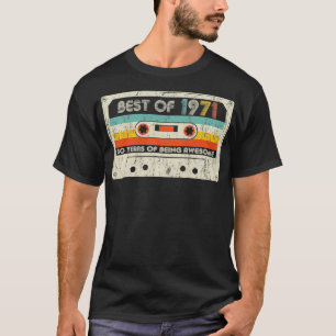 T-shirt 50e anniversaire de Vintage Best Of 1971 Rétro Cas