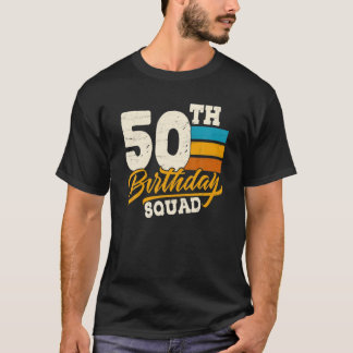 T-shirt 50E Anniversaire Du Groupe Squad - 50 Ans Vieux An