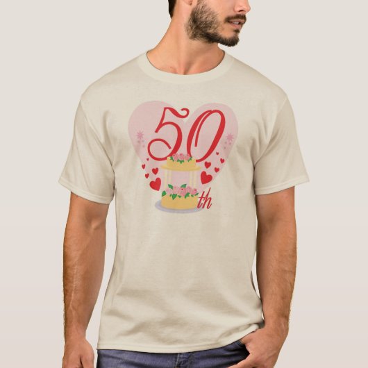 T-shirt 50e anniversaire du mariage (Devant)