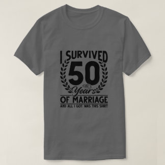 T-shirt 50e anniversaire du Mariage Couples Maris Femme 50