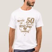 T-shirt 50e anniversaire du Mariage mignon (Devant)
