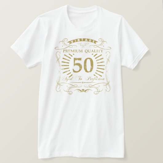 T-shirt 50e anniversaire Gag cadeau (Design devant)