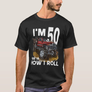 T-shirt 50e anniversaire Garçon Monster Camion J'ai 50 ans