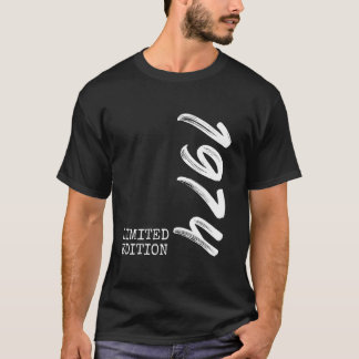 T-shirt 50e anniversaire Homme femme 50 ans 1974 Décor F