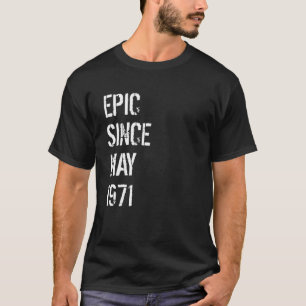 T-shirt 50E Anniversaire Hommes Femmes Née Mai 1971