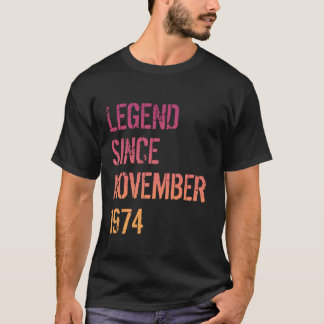 T-shirt 50e anniversaire Hommes Légende Femmes Né novembre