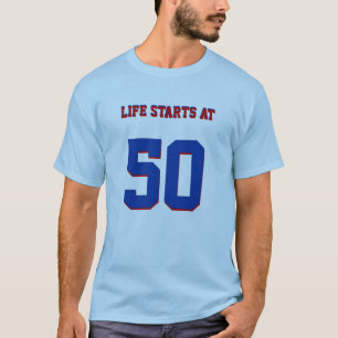 T-shirt 50e anniversaire La vie de la plaisanterie commenc