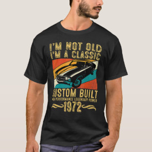 T-shirt 50e Anniversaire Légendes Vintages Né En 1972 50 A