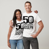 T-shirt 50e anniversaire mono coutume maintenant et puis n (Unisexe)