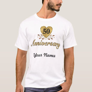 T-shirt 50e anniversaire - Or